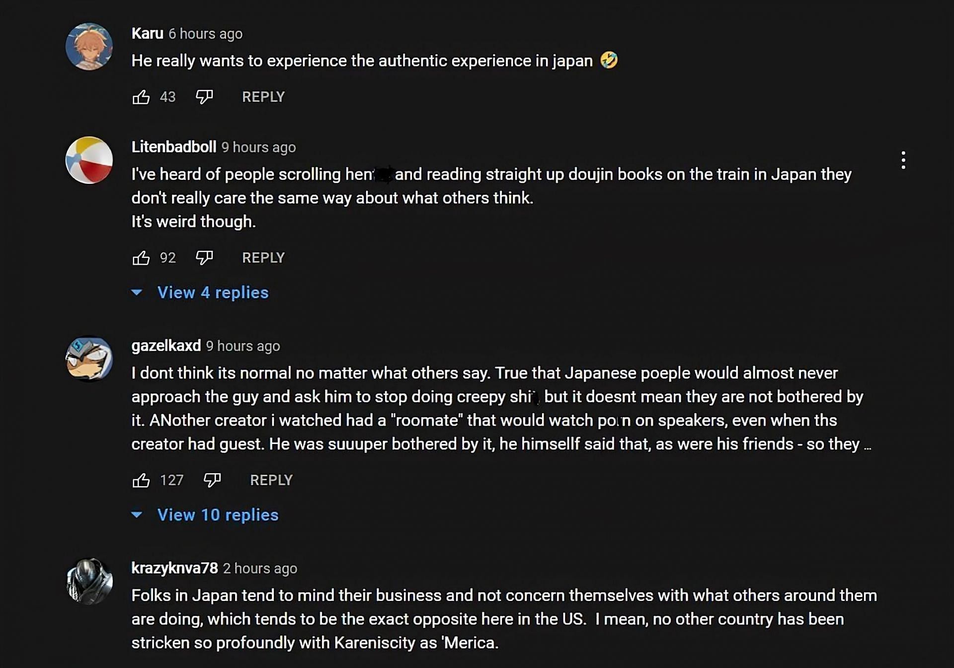 YouTube comments talking about different cultures (Image via OTV POG/YouTube)